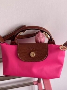 Longchamp Mini Le Pliage Pink Pouch – Elegant New Arrival